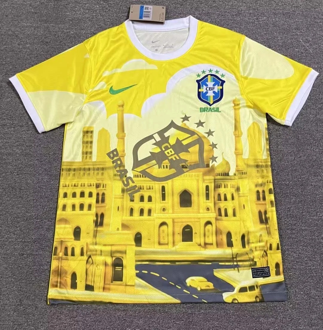 2024 Brazil Special Edition Yellow Shirt