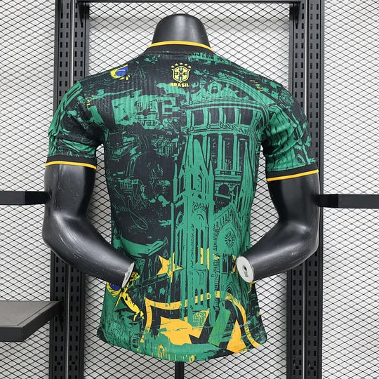 2024 Player Version Brazil Special Edition Green Shirt