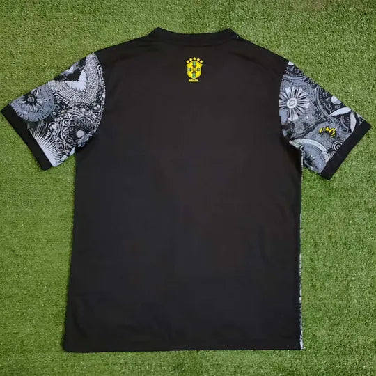 2024 Brazil Special Edition Jesus Black Gray Shirt