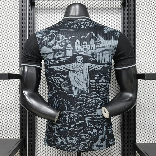 2026 Player Version Brazil Jesus Special Edition Black Football Shirt