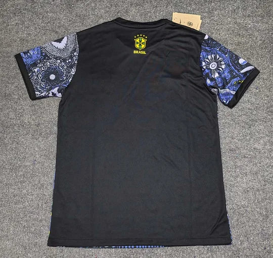 2024 Brazil Special Edition Jesus Blue and gray Shirt