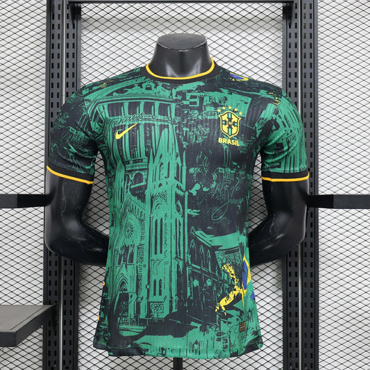 2024 Player Version Brazil Special Edition Green Shirt