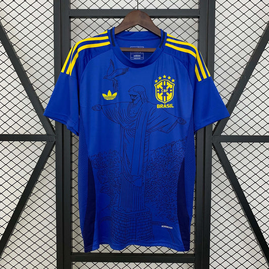 2025 Brazil Special Edition Jesus blue Shirt