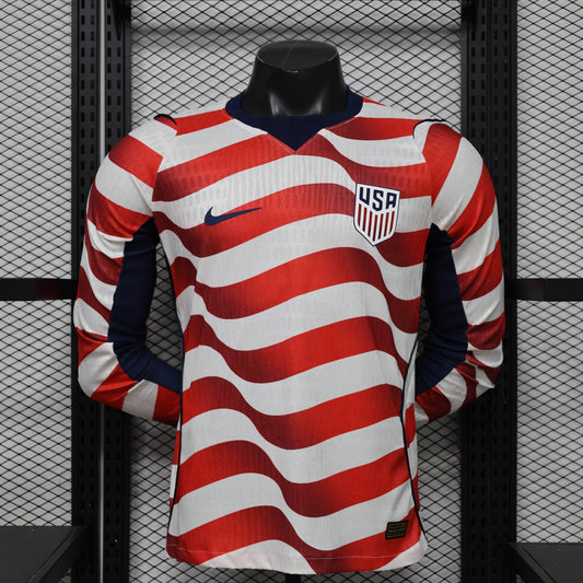 2026 Player Version Long Sleeve United States National Team Home Shirt