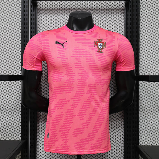 2026 Player Version Portugal Goalkeeper Pink Shirt